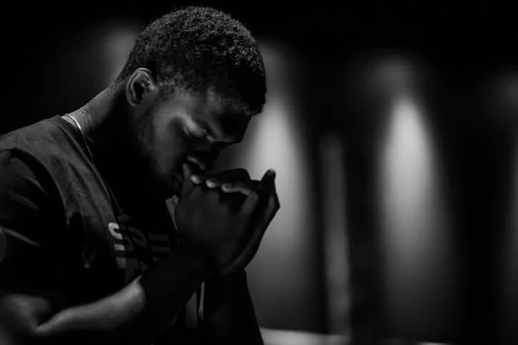 Person praying
